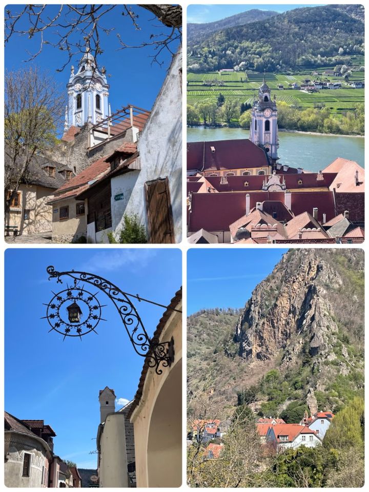 ドナウ川沿いのメルク修道院やドュンスタインの街並