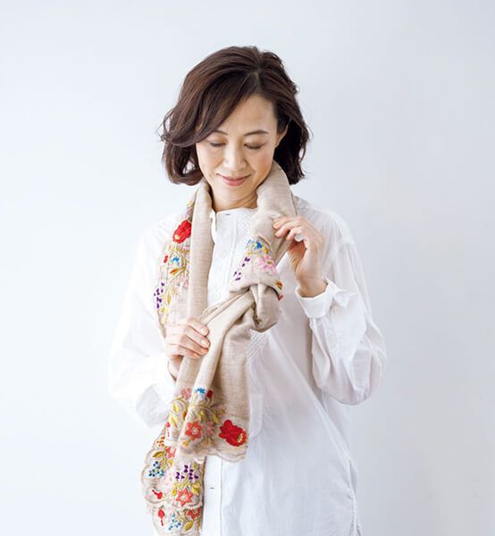 ストールの結び方