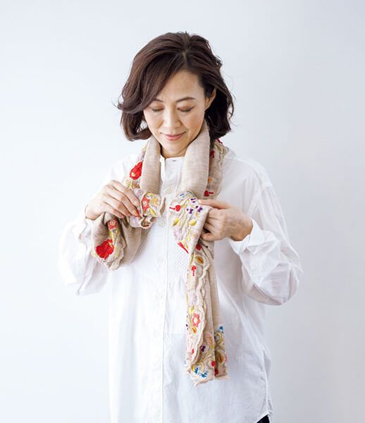 ストールの結び方