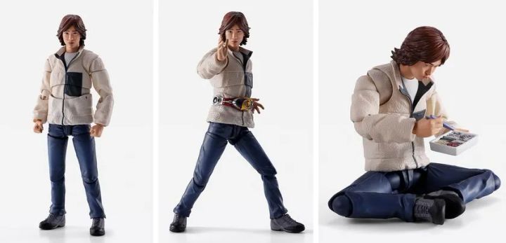 交換用表情パーツと可動でさまざまなポーズを再現したS.H.Figuarts 津上翔一