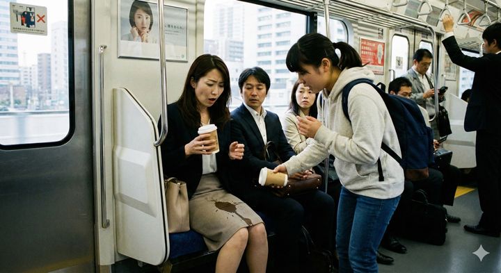 電車でコーヒーをかけられた！ 対応は？