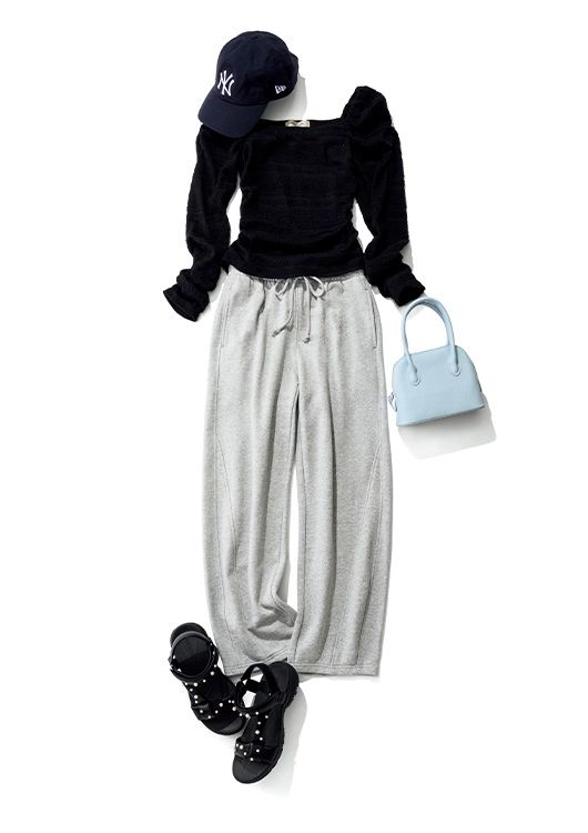 キャップ×スウェット