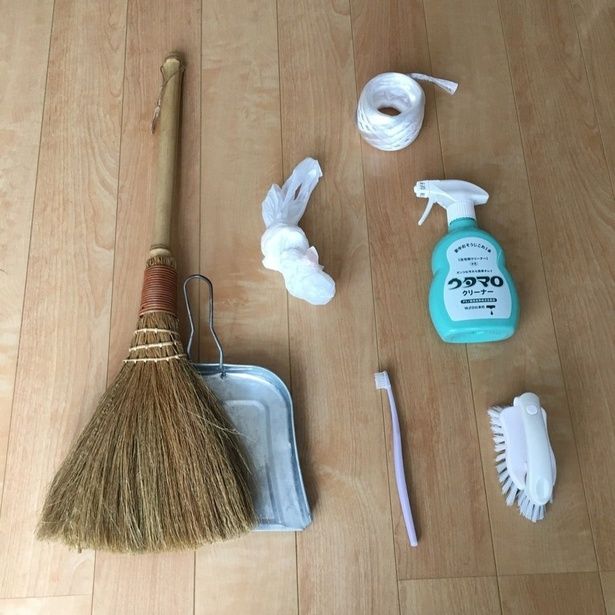 ベランダ掃除で準備したもの (C)えり