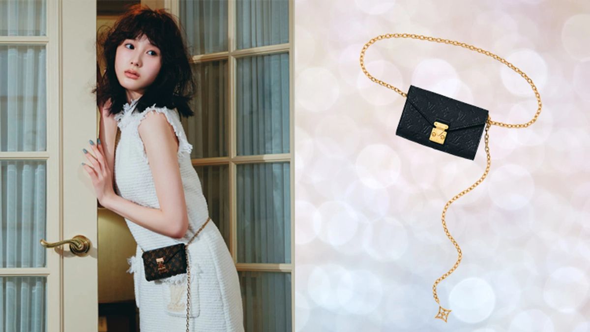 ルイヴィトンM68619 ベルトポシェット、チェーン付き LOUIS VUITTON】長く愛せる逸品♡ 華やかさと実用性を兼ね備えた