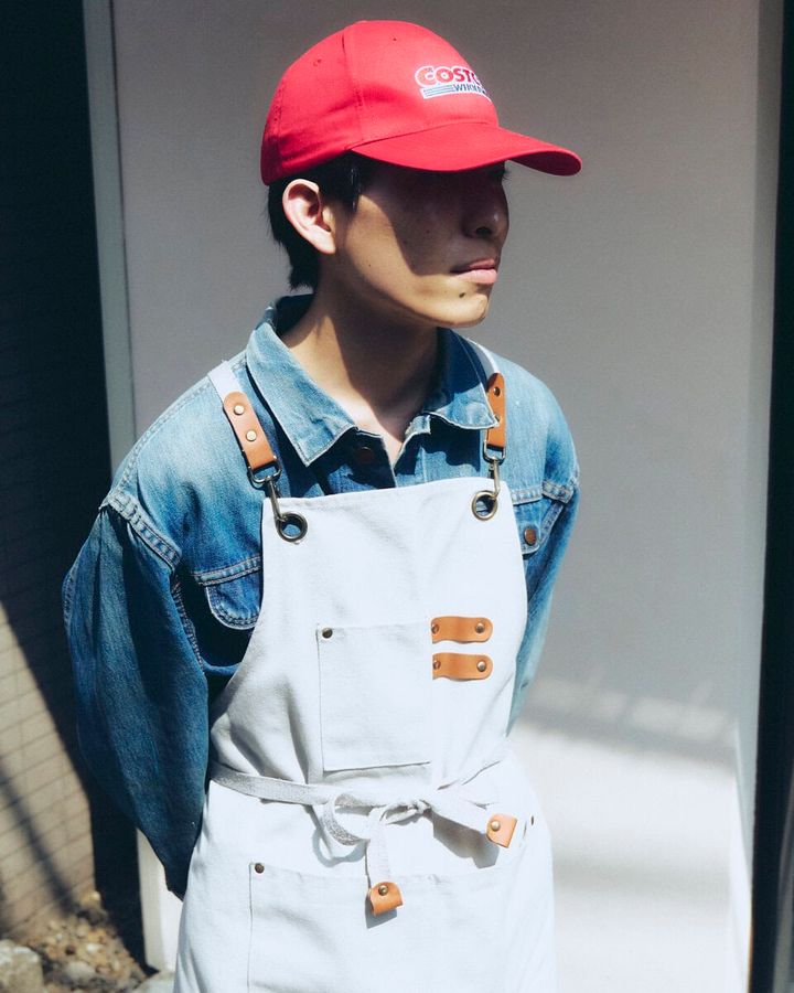 【スナップ】“大事な”Gジャンをメインに、エプロンでらしさを演出