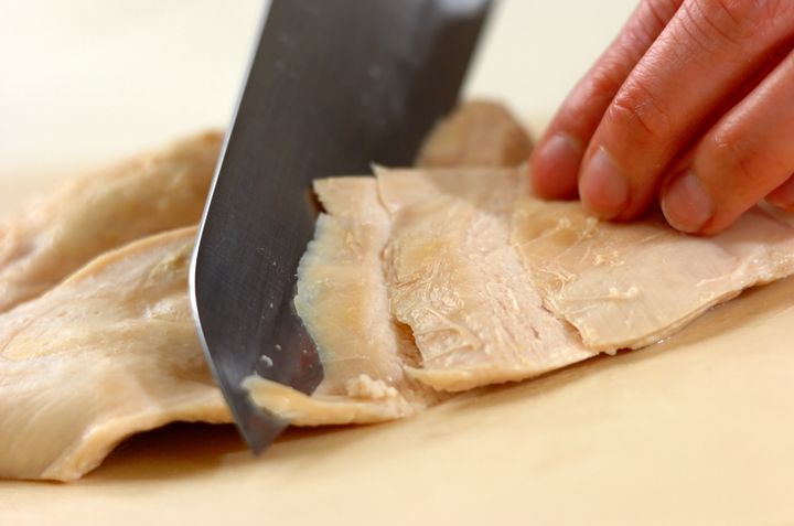 鶏胸肉の酒蒸し フライパンで簡単 しっとり柔らか by金丸 利恵さんの作り方4