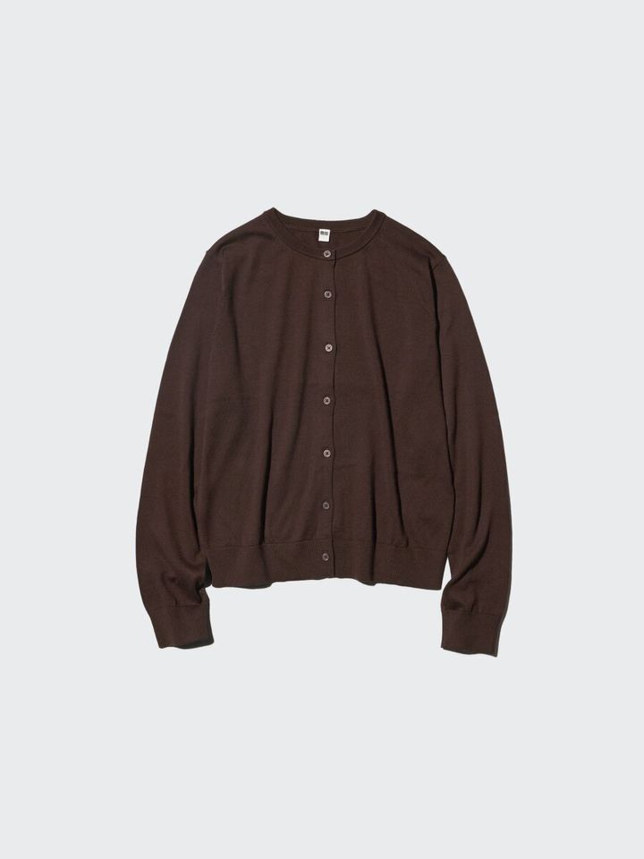 2026春夏ユニクロ大人女性おすすめUVカットクルーネックカーディガン