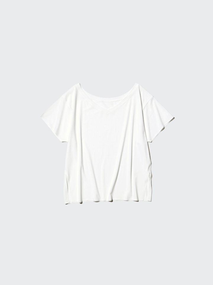 2026春夏ユニクロ大人女性おすすめエアリズムリラックスVネックT