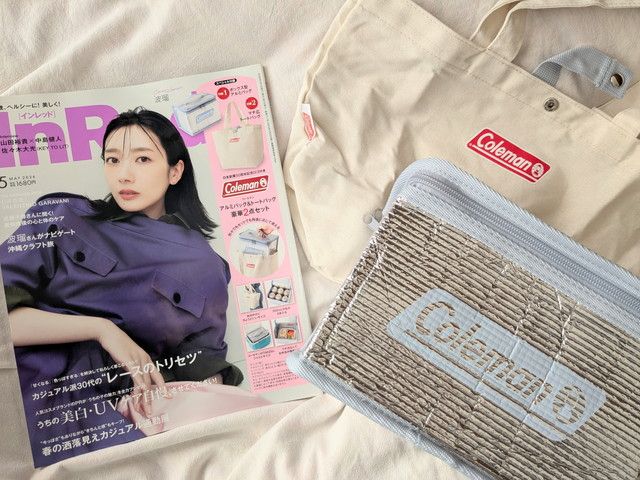 InRed2026年5月号付録 Coleman アルミバッグ＆トートバッグ