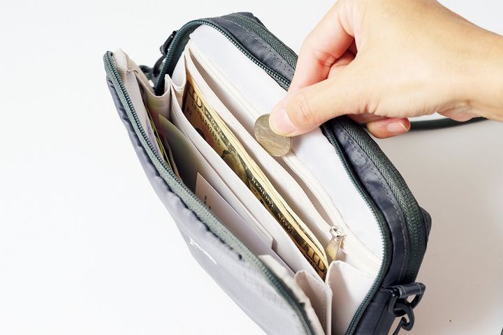 リンネル6月号の付録は「たっぷり収納力のお財布ショルダーバッグ」お財布機能付き