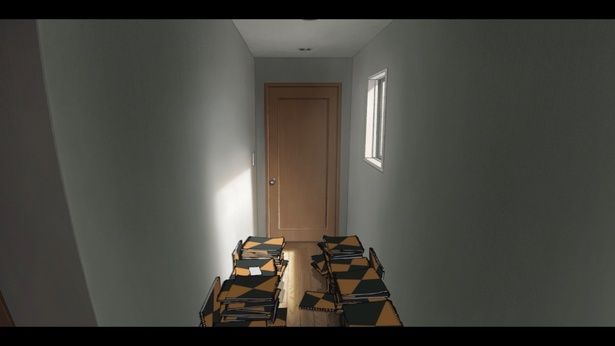 あの廊下がフォトスポットに(「劇場アニメ ルックバック展 ー押山清高 線の感情」) [c]TF/S [c]2024LFP [c]2026LBE