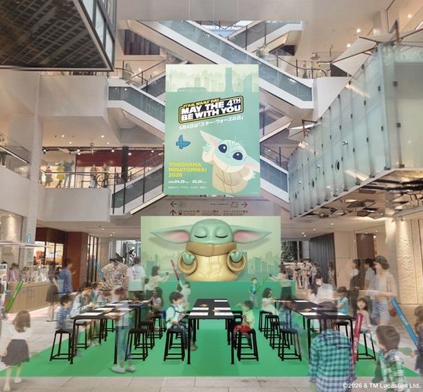 レストランも登場する(「STAR WARS DAY YOKOHAMA MINATOMIRAI 2026」) [c] & TM Lucasfilm Ltd