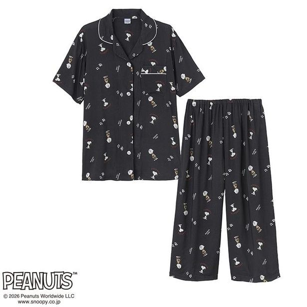 「レディース シャツパジャマ(ダークグレー)」(3289円)