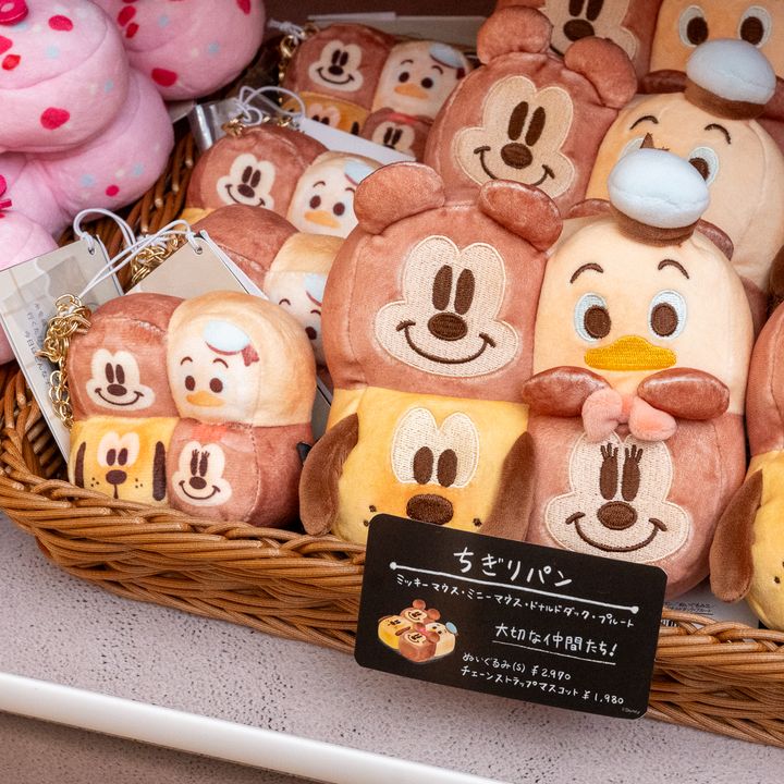 ディズニーキャラクター／Nuiパン／ちぎりパン／ミッキーマウス・ミニーマウス・ドナルドダック・プルート