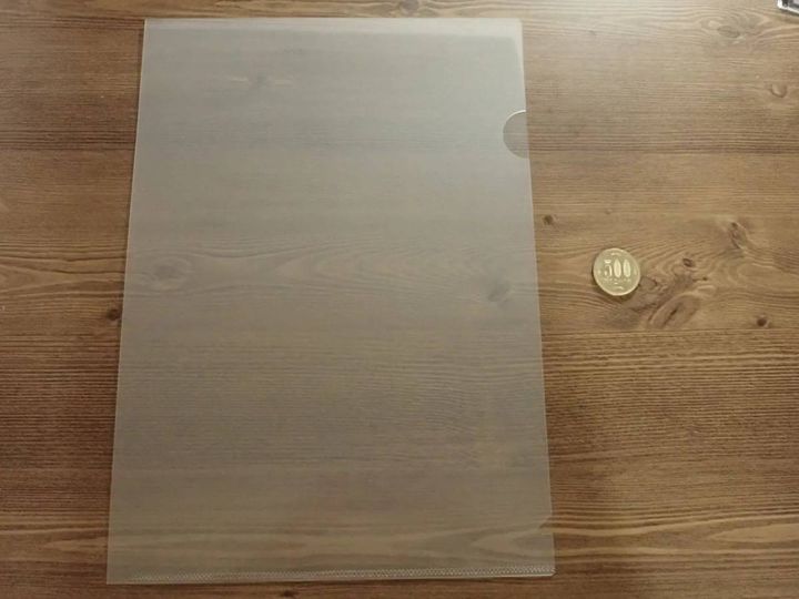 DAISO(ダイソー)：クリアホルダー(A4、10枚)