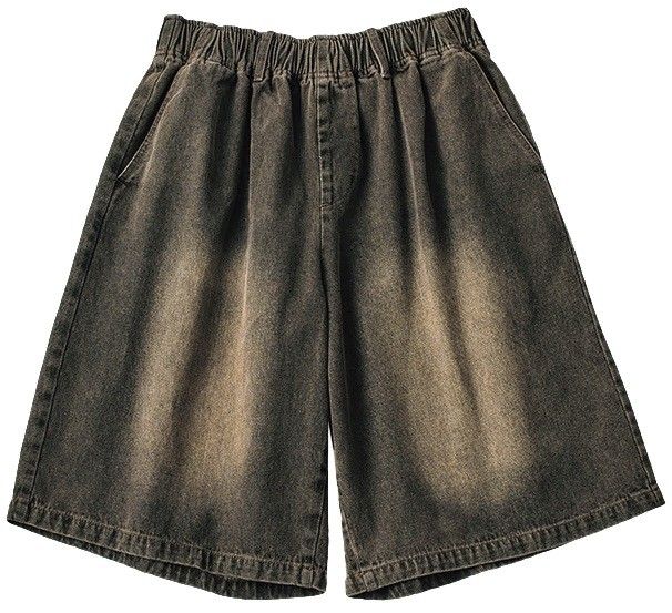 DAWNCE［ダウンス］のバギーデニムハーフパンツ