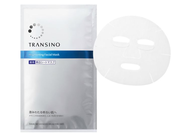 トランシーノ薬用ブライトニングフェイシャルマスク［医薬部外品］20㎖×4枚 ¥2,200（編集部調べ）／第一三共ヘルスケア