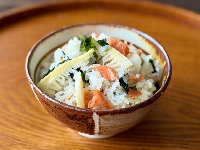 たけのこと鮭のごはん