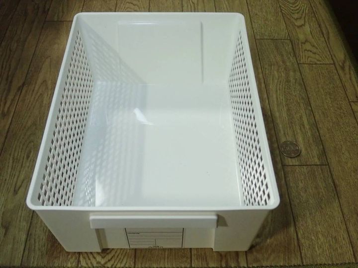 DAISO(ダイソー)：トリムバスケットラージホワイト