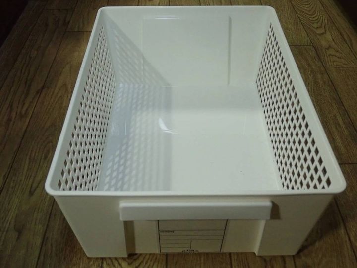 DAISO(ダイソー)：トリムバスケットラージホワイト