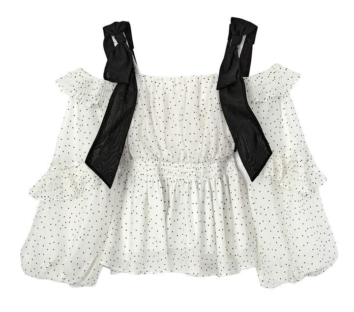 八木アリサ おしゃれ自慢 ドット