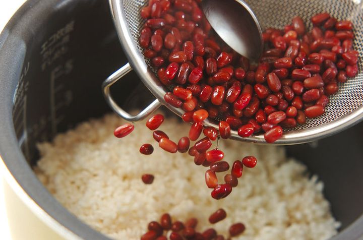 もちもちお赤飯の作り方1