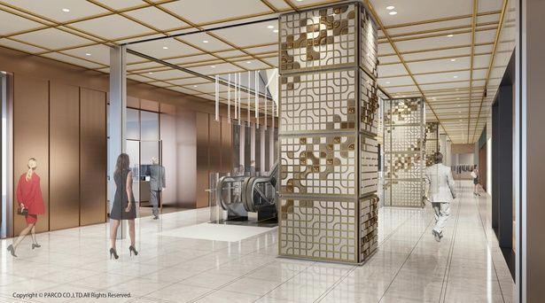 「HAERA」の内装イメージ。各階を、一つのスタイルを体現するギャラリーと捉えて空間構成をしている