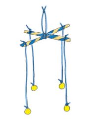 【春の工作】ふわふわの雲と鈴の音が春らしいモビール「つばめの吊り飾り」の作り方の画像8