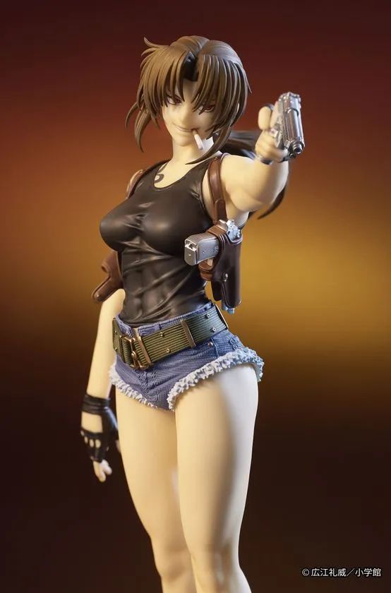 DIGSTA BLACK LAGOON レヴィ の商品写真。DIG公式オンラインストア特典の差し替えフェイスパーツが具体的にわかる画像。