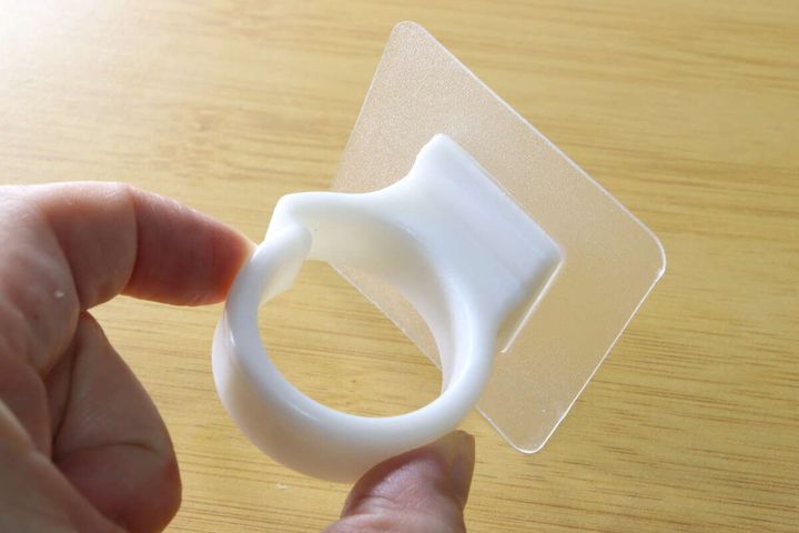 セリア 粘着シート ハンディファンホルダー フック 作り