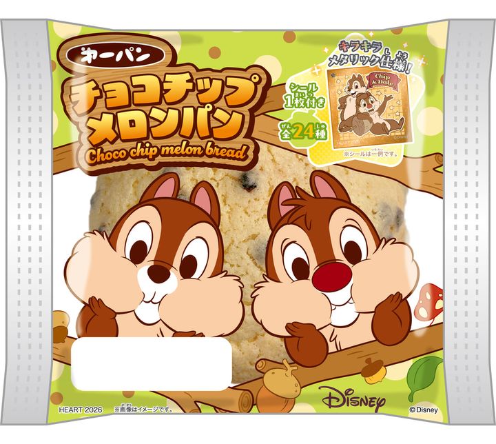 ディズニーキャラクター チョコチップメロンパン