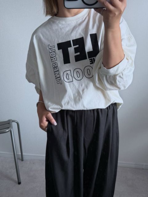 SHVLソデエイジPOを着たコーデ