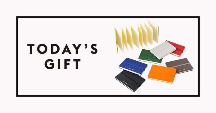 ノートカードケース＊日付シールも付属 約H10.7×W7.1×D1cm 各6,600円