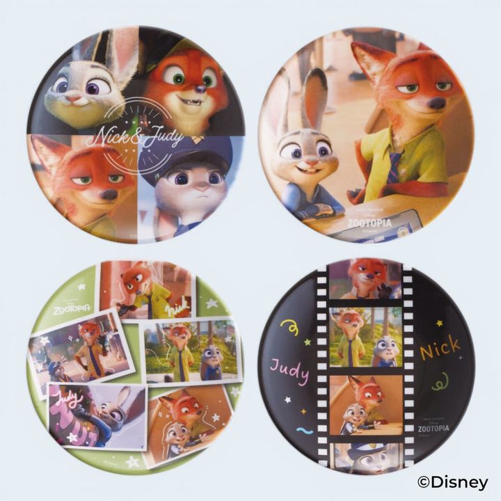 ズートピア/ファイナルフレーム メラミンミニプレート 13cm 4枚セット