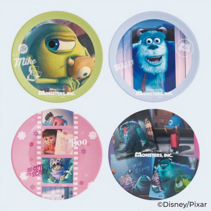 モンスターズ・インク/ファイナルフレーム メラミンミニプレート 13cm 4枚セット
