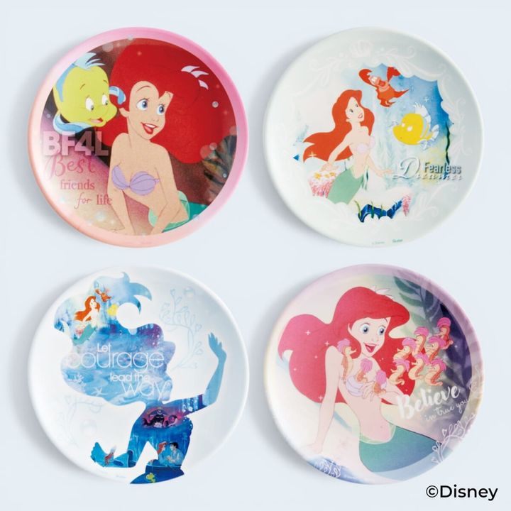 アリエル/ファイナルフレーム メラミンミニプレート 13cm 4枚セット