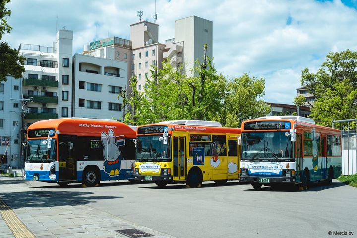 ハウステンボス「ながさき観光ルートバス」ミッフィーデザイン