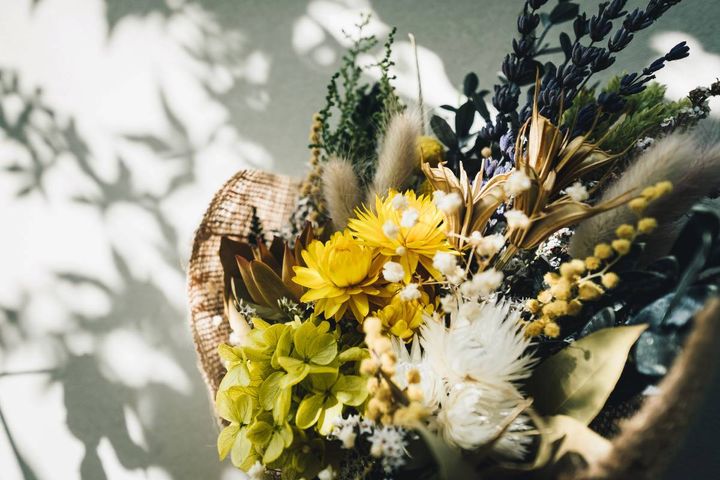 西 家庭運 下がる ドライフラワー