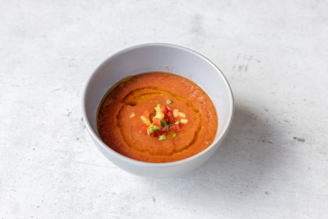 THE CRAFT Bar and Grill パパイヤとトマトのガスパチョ