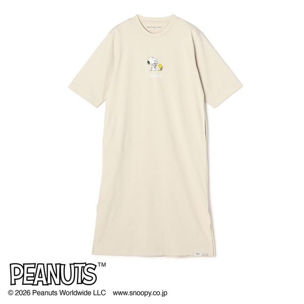 「AOKI＆TAKE CARE WITH PEANUTSコラボ リカバリーケアプラス ルームウェア 五分袖チュニック(ベージュ)」(1万4190円)