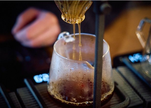 ドリップによって花ひらく香りは爽やかで芳醇