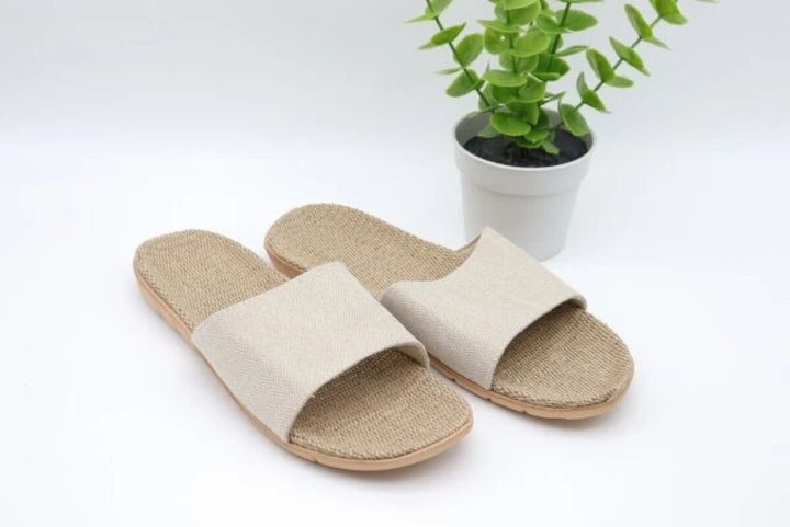 ダイソーの外でも履けるスリッパ ジュート入・無地