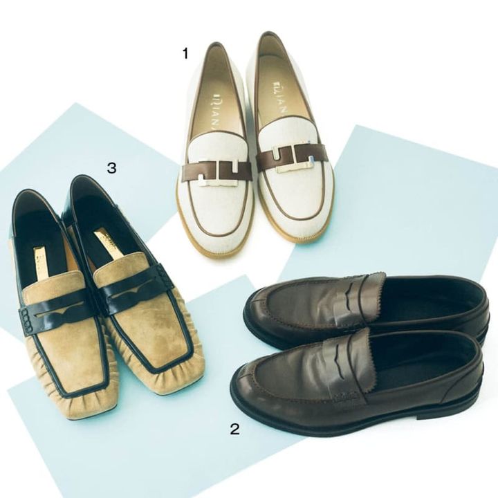 1. メタルバックル付きのベルトとパイピンクがクラシカル。きれいな形のラウンドトゥで、マニッシュすぎず女性らしくはける。靴［H3］¥18,150(ダイアナ／ダイアナ 銀座本店) 2. トレンドに左右されず、長くつきあえるプレーンなデザイン。洗練されたディテールでどんな装いにもマッチ。靴［H2.5］¥44,000(ギャルリー・ヴィー／ギャルリー・ヴィー 丸の内) 3. ロングノーズのスクエアトゥが今年らしい。スウェード素材で足なじみもグッド。ブラウン×艶やかな黒のモダンなコンビ。靴［H3］¥23,100(ル タロン グリーズ／ル タロン グリーズ ルミネ新宿店)
