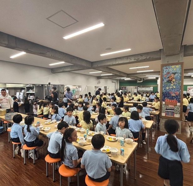 【写真】「キリン つよいぞ！ムテキッズ」が導入された成蹊小学校