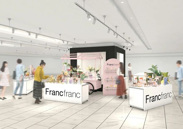【神奈川県横浜市】Francfrancが、母の日に向けたPOP UP SHOPを開催！アートフラワーワゴンが登場