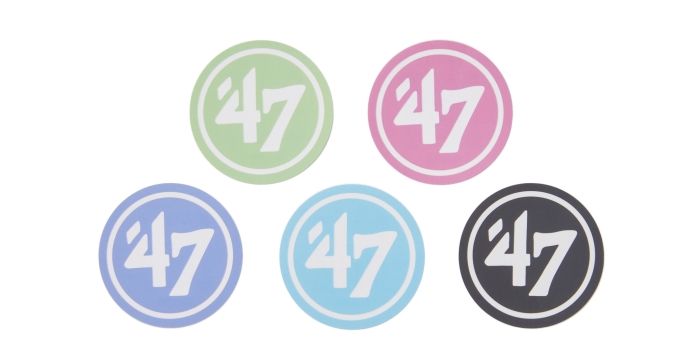 「’47（フォーティーセブン）」帽子 キャップ ステッカー