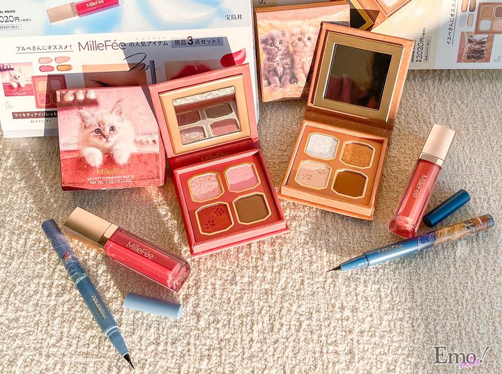 『MilleFée(ミルフィー)』で人気を誇る3つのコスメが1冊の本に！にゃんとも可愛い猫アイシャドウにちゅるんリッププランパーがイエベ・ブルベ別、2冊同時に発...