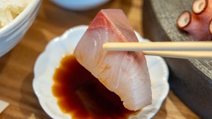 米と魚 ヒラマサ