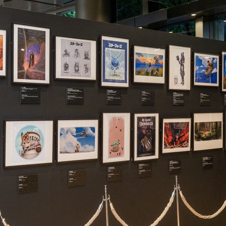 スタジオジブリとルーカスフィルムのクリエイターが双方に敬意を込めて描いた特別アート1