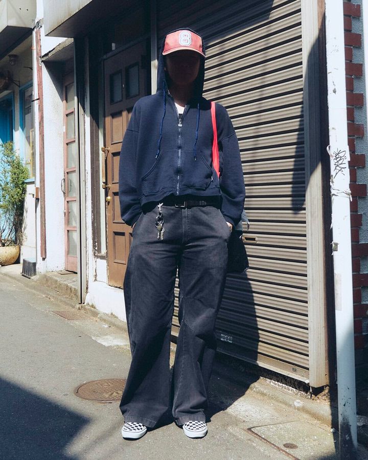 【30代スナップ】足元のヴァンズスリッポンでストリート感を演出